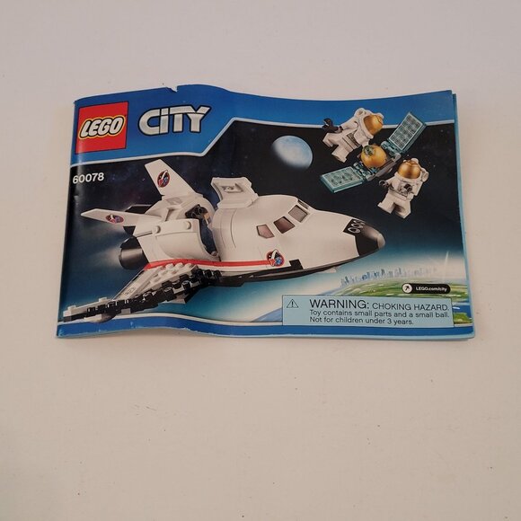 Lego City Space Shuttle Set 60078 Astronaut Minifigures Satellite Instructions - Picture 6 of 6